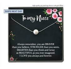 Niece Gift From Aunt Gift For Niece Necklace Niece Jewelry Niece Wedding Gift Niece Confirmation Niece Birthday Gift Ideas Niece Gifts Bonus Mom Gifts Step Mother Gifts