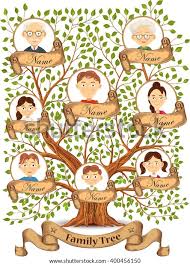 Family Tree Portraits Family Members Vector Stock Vector (Royalty Free)  400456150 | Shutterstock