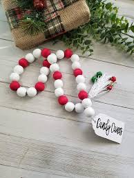 White tray for less, at your doorstep faster than ever! Amazon Com Wood Bead Farmhouse Christmas Decor Tiered Tray Christmas Decor Wood Bead Garland With Tassels Measures 28 Inches Handmade
