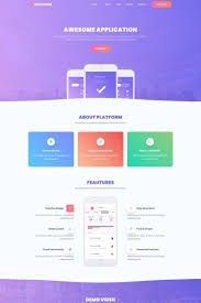 Easily change app icon, screenshot, text and background images using sketch open the file in photoshop. 7 Solutions Creative Mobile App Landing Page Template Landingpage Mobile Creative Solutions App Landing Page Landing Page Website Inspiration