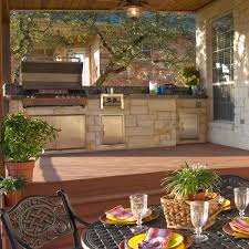 rustic outdoor kitchen design