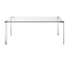 55 downing street luxor 47 1/4 wide chrome and glass modern console table. Liko Glass Table Designer Furniture Architonic