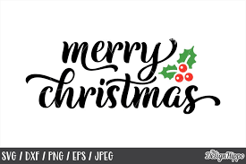 Download Merry Christmas Svg Mistletoe Dxf Png Cricut Cut Files 155108 Cut Files Design Bundles