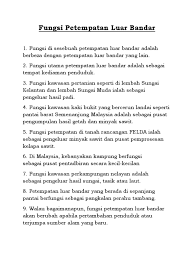 9.2 pola petempatan di malaysia. Fungsi Petempatan Luar Bandar