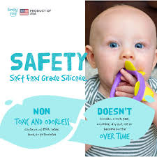 SMILY MIA Norman Dinosaur Food Grade Silicone Teether Toy