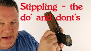 Stippling Plastic Handgun Frames