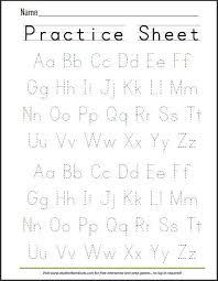 Free Printable Handwriting Abc Worksheet Alphabet Writing