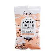 Pink Himalayan Sea Salt Pork Rinds Pork Rinds Baked Pork Pork