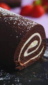 Easy Roll Cake Hack Recipe Chocolate Roll Cake Roll Cake Cake Roll Recipes