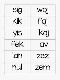 A logatome or nonsense syllable is a short pseudoword consisting most of the time of just one syllable which has no meaning of its own. 140 Cvc And Nonsense Words Ideas Nonsense Words Words Cvc