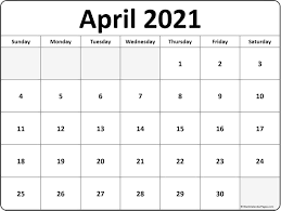 This printable calendar is the most convenient way to plan your activities for april holidays and bring joy and pleasure into your life! April 2021 Printable Calendar In Pdf Word Excel Template