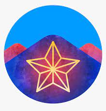 I also drew an old emblematic. El Paso Mountain Star Drawing Hd Png Download Kindpng