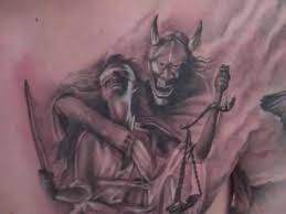 Daher ist das justitia wandtattoo für jeden das richtige, ob für die eigene justiz oder als zeichen zur angehörigkeit der gerechtigkeit. Demon Vs Justicia Tattoo Srdjan Lizard Tattoo Youtube