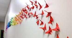 30 hiasan dinding kamar buatan sendiri dari kado origami. 18 Hiasan Dinding Kamar Dari Kertas Origami 2021