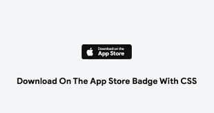 Download On The App Store Badge With Css Membaca