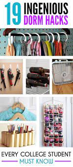 19 Ingenious Dorm Hacks Every College Student Must Know Society19 Dorm Hacks College Dorm Hacks Dorm Organization