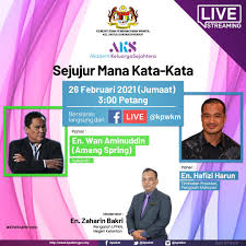 Duration 5:40 size 5.2 mb. Kpwkm On Twitter Saksikan Akademi Keluarga Sejahtera Dengan Bual Bicara Yang Bertajuk Sejujur Mana Kata Kata Bersama En Hafizi Harun Timbalan Presiden Pengasih Malaysia Dan En Wan Aminuddin Ameng Spring Selebriti Pada 26