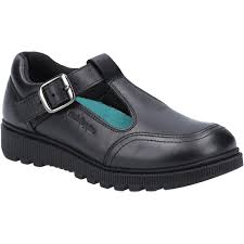 Free shipping on all orders! Hush Puppies Kids Girls Kerry Leather School Shoes Black Modesens
