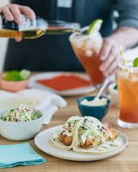 Air Fryer Fish Tacos With Cilantro Slaw And Lime Crema Healthy Eating Recipes Nutrition Healthy Eating Eat