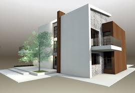 Some house plans place the kitchen along a single way opposite of the main entryway, allowing for an uninterrupted line of sight into the entire space that's great for keeping track of young children or conversing with guests during a dinner party. Protruding Balcony Modern House Plans