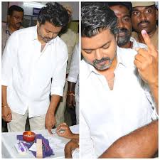 Thalapathy Vijay Casted His Vote At Tamilnadu ...