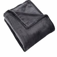 Buy gray blankets at macys.com! Velvet Throw Light Weight Plush Soft Cozy Fuzzy Anti Static Blanket Dark Grey Ebay