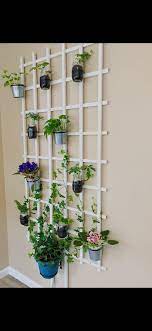 Diy Indoor Plant Wall Using Trellis Indoor Plant Wall Indoor Trellis Plant Decor