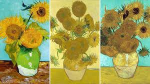 The earlier series executed in paris in 1887 gives the flowers lying on the ground, while the second set executed a year later in arles shows bouquets of sunflowers in a. Van Gogh S Sunflowers The Unknown History Bbc Culture