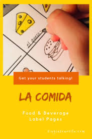 Yellow and orange food coloring. La Comida Food Labeling Coloring Page By Singinsenorita Tpt