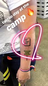 Tokio hotel, black, white, pattern. Bill Kaulitz Germany On Twitter Tattoo Day At The Camp Tokiohotel Tokiohotelsummercamp