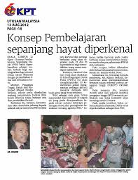 Pendidikan sepanjang hayat dorongan belajar sepanjang hayat terjadi karena dirasakan sebagai kebutuhan. Keratan Akhbar Konsep Pembelajaran Sepanjang Hayat Diperkenal Sempoi Bit13