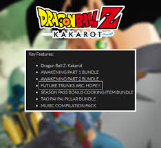 However, that waiting for an announcement might be over, it's not necessarily good news. Dragon Ball Hype On Twitter Possible Huge Dbz Kakarot Leak Fanatical S Kakarot Store Page Had Future Trunks Arc Listed As The Dlc Tho They Ve Removed This Line Now However This Might Be New