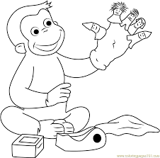 Download & print curious george coloring sheets for your child to nurture his/her coloring creative skills. Curious George Playing Puppets Fingers Game Coloring Page For Kids Free Curious George Printable Coloring Pages Online For Kids Coloringpages101 Com Coloring Pages For Kids