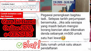 Pada postingan kali ini, akan saya bahas cara membuat soal online di google drive (google formulir) dengan memberi batasan waktu; Cara Isi Borang Banci 2020 Online Step By Step Cara Daftar E Census Jawab Soal Selidik Mycensus2020 Youtube