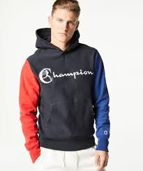 Black And Red Champion Hoodie Champion Colorblock Hoodie In Red White And Blue Hoodies Todd Snyder Champion Gym Style