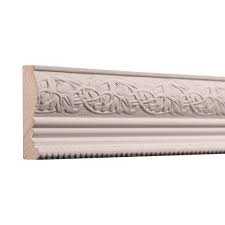 Traditionally, mouldings are made from solid wood; Ornamental Mouldings Hardwood Primed Wood Embossed Leaf And Ball Panel Moulding 2 25 H X 96 W X 0 5 D Chair Rail Wayfair