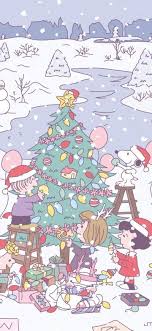 Pin By Fabiana Sousa On Wallpaper Peanuts Wallpaper Snoopy Christmas Aesthetic Pastel Wallpaper