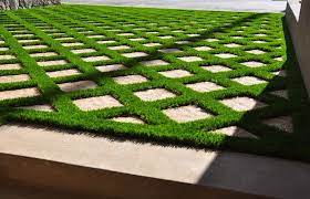 Grass Pavestone Driveway Backyard Design Diy Garden Backyard