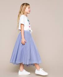 Maybe you would like to learn more about one of these? Jupe Longue En Tulle Enfant Bleu Twinset Milano