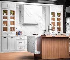 Salem White Design Your Kitchen Glass Front Cabinets Kitchen Remodel Design