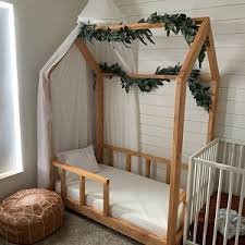 Montessori Bed Twin Bed Plan Toddler Bed House Bed Frame Etsy In 2020 House Frame Bed Toddler Bed Toddler Floor Bed