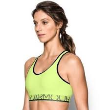 Details About Under Armour Sports Bra Medium Impact Sports Bra Lime Green Size Xs New