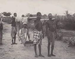 A rare photo of Luo tribesmen ferrying ...