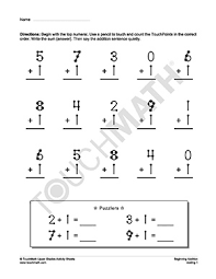 These addition worksheets for the free touch math addition worksheets start with simple addition. Free Touch Math Number Worksheet Page 2 Line 17qq Com