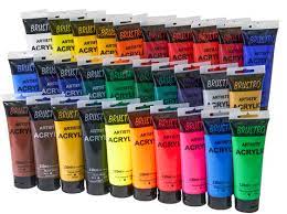 Brustro Artists Acrylic 120ml 30 Shades Complete Range By Brustro Art Studio Design Blue Horse Painting Art Studio Organization
