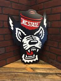 24 Nc State Wolfpack Tuffy Head Handmade Custom Metal Nc State Nc State Wolfpack Custom Metal