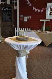 Cocktail Tables All Tied Together With Burlap Cocktail Tables Table Decorations Table