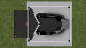 Automower Lawn Mower Garage With Door In 2020 Robotic Lawn Mower Lawn Mower Lawn