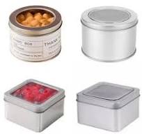 Factory Wholesale Customized Mousse Cake Tin Box with Window Watch Metal Tin Box 65X40mm