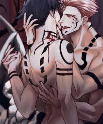 2boys 4 arms 821310206 bite blood corruption fushiguro megumi gay  jujutsu kaisen looking at viewer male malemale male only nude nude male  ryoumen sukuna (jujutsu kaisen) tattoo yaoi 